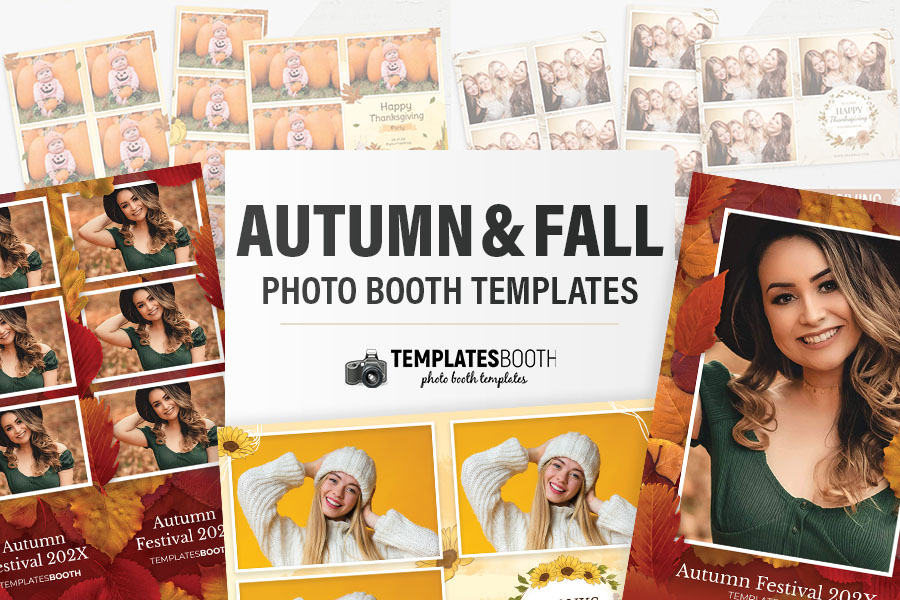 Autumn / Fall Photo Booth Templates