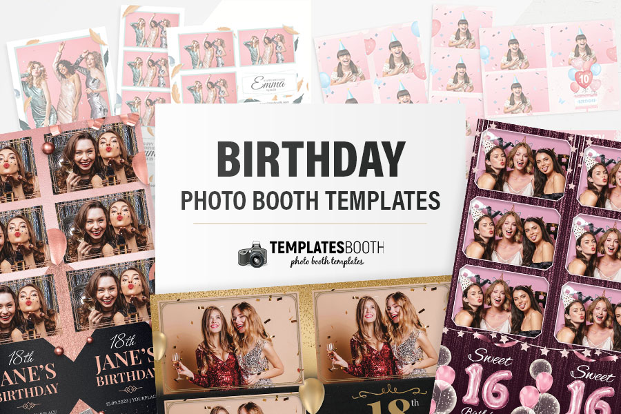 Birthday Photo Booth Templates