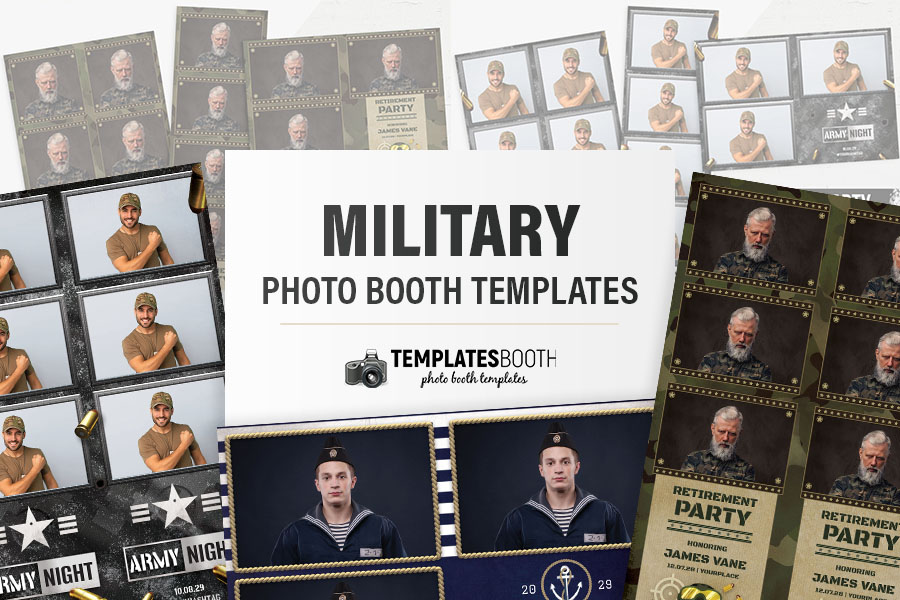 Military Photo Booth Templates