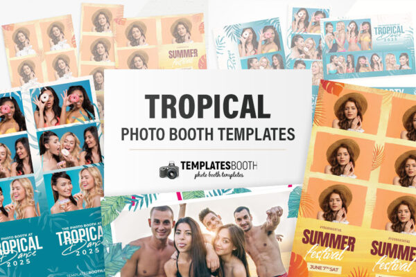 Tropical Photo Booth Templates