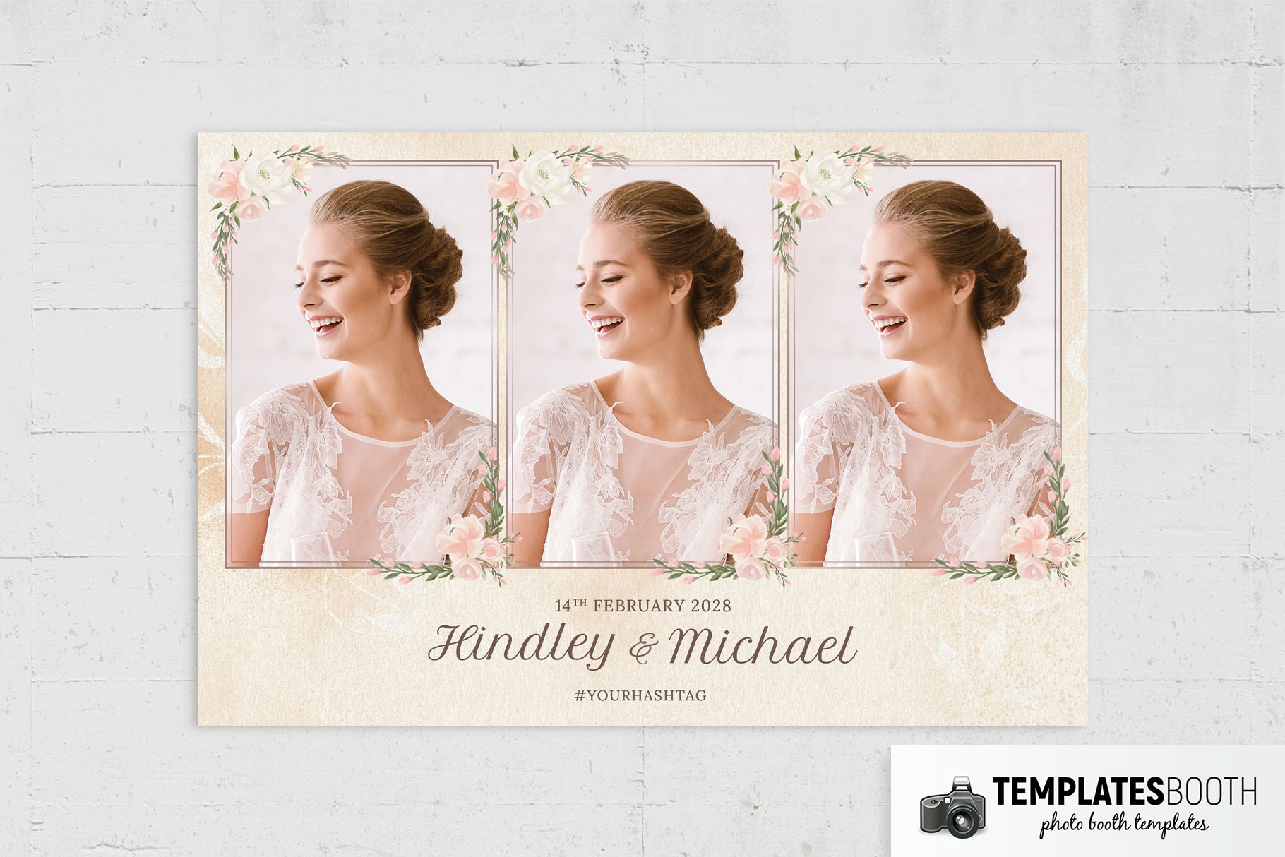 Rustic Elegance Photo Booth Template 