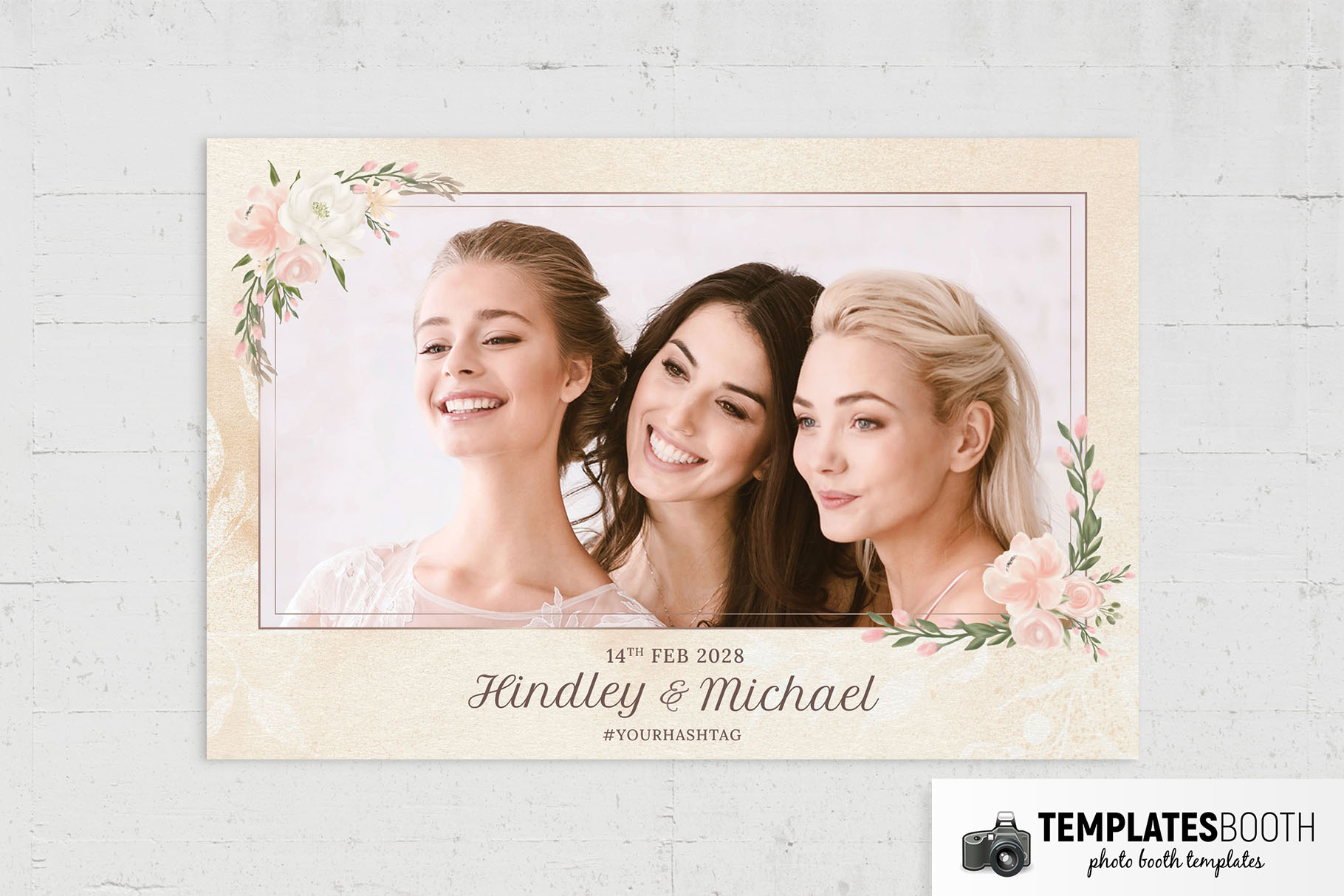Rustic Elegance Photo Booth Template 