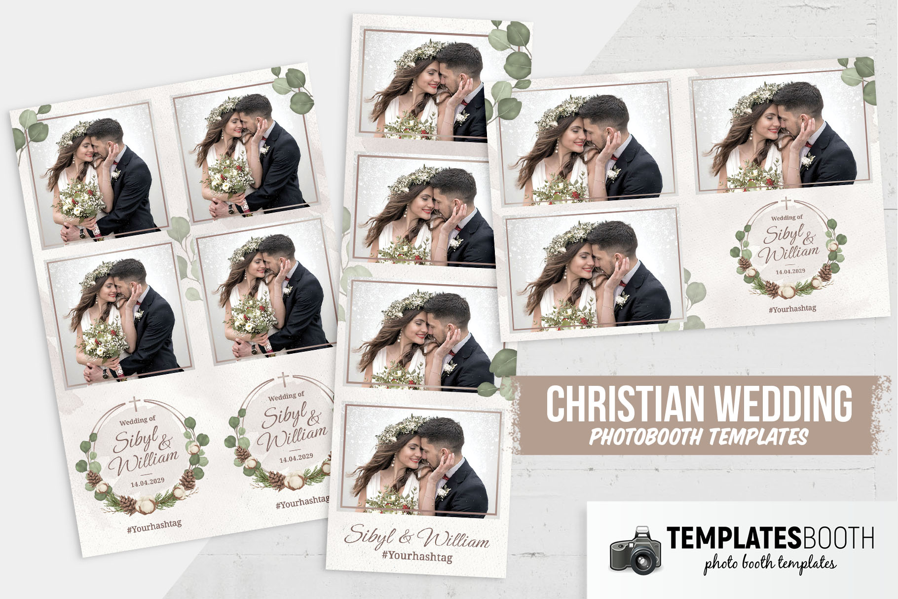 Christian Wedding Photo Booth Template - TemplatesBooth