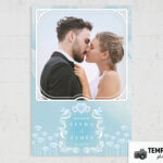 Elegant Blue Wedding Photo Booth Template – Preview 4