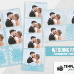 Elegant Blue Wedding Photo Booth Template