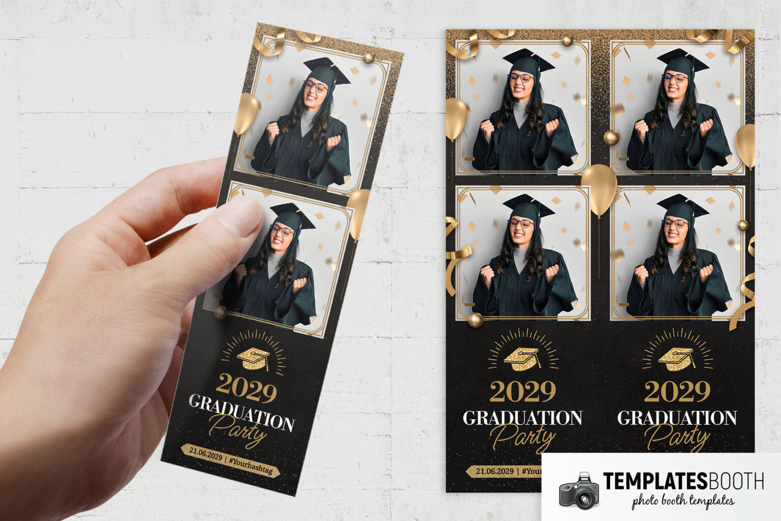 Graduation Party Photo Booth Template - TemplatesBooth