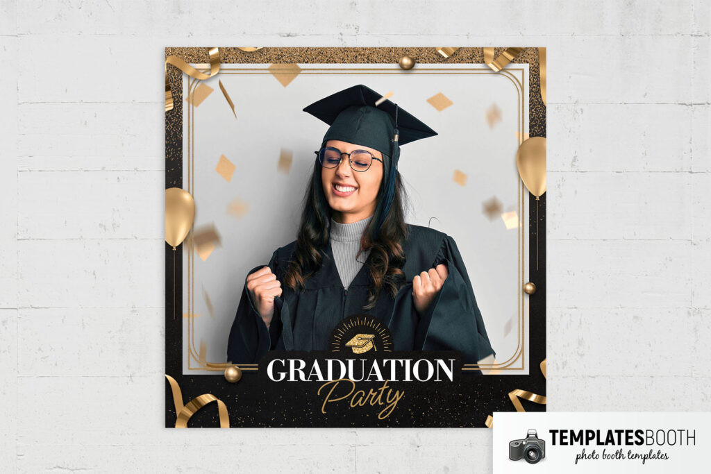 Graduation Party Photo Booth Template - TemplatesBooth