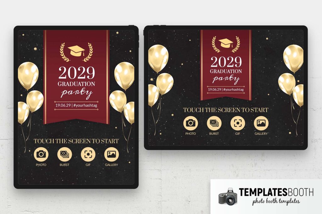 Graduation Photo Boot Design Graduation Party Photo Booth Template - TemplatesBooth