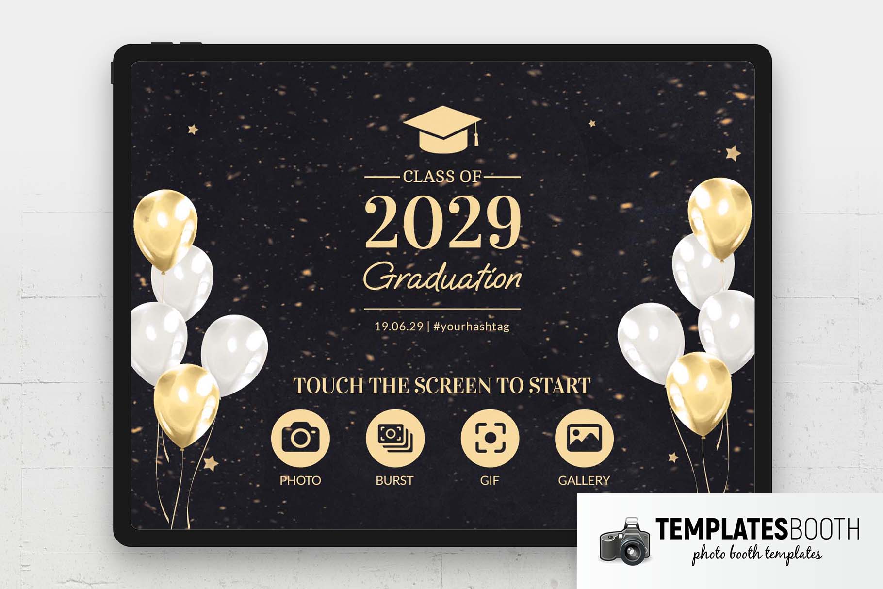 Graduation Party Photo Booth Welcome Screen