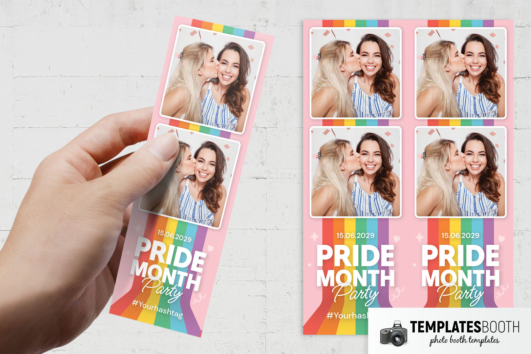 Pride Month Photo Booth Template