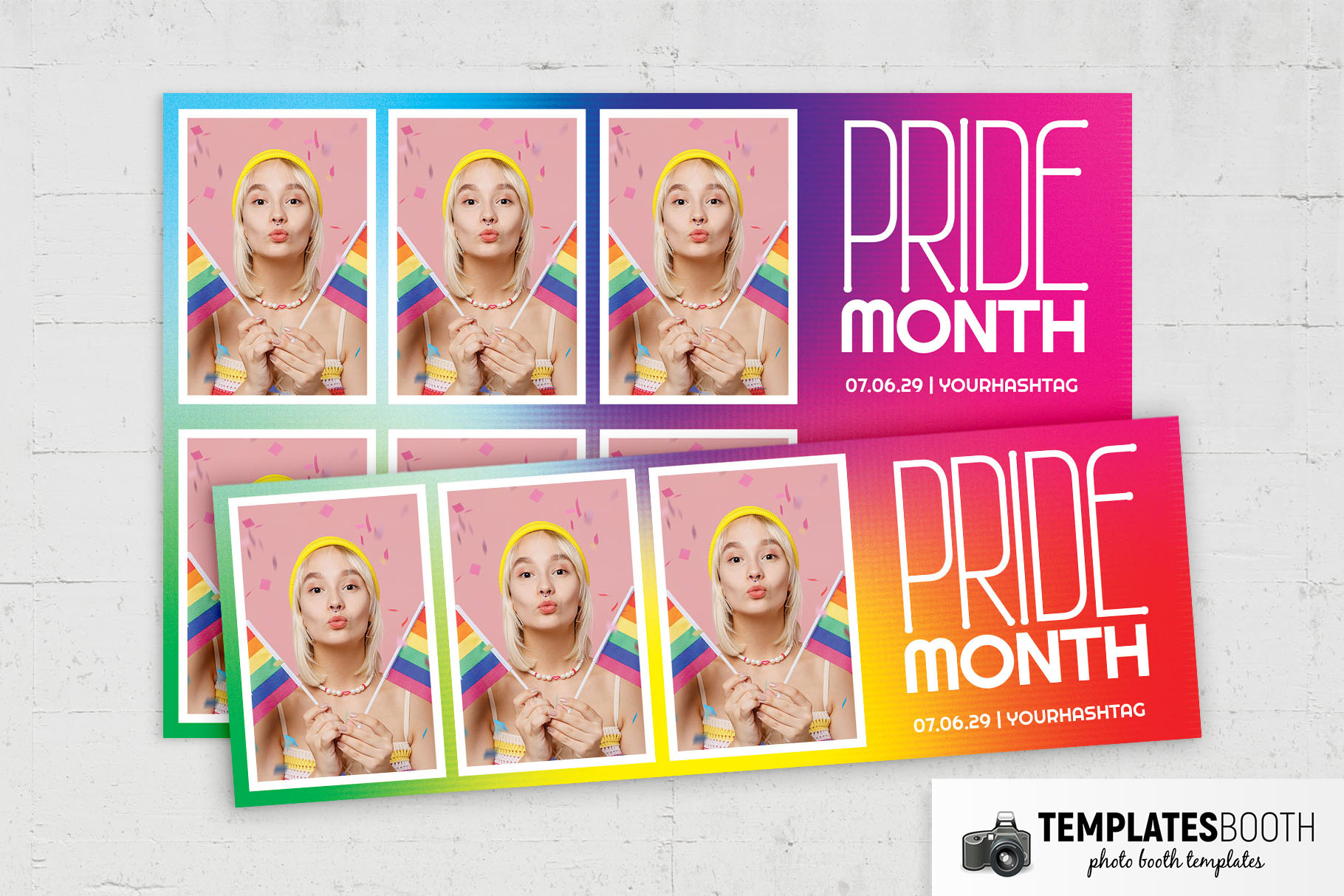 Vibrant Pride Month Photo Booth Template