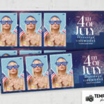 4th of July Fireworks Photo Booth Template V2 – Preview 4