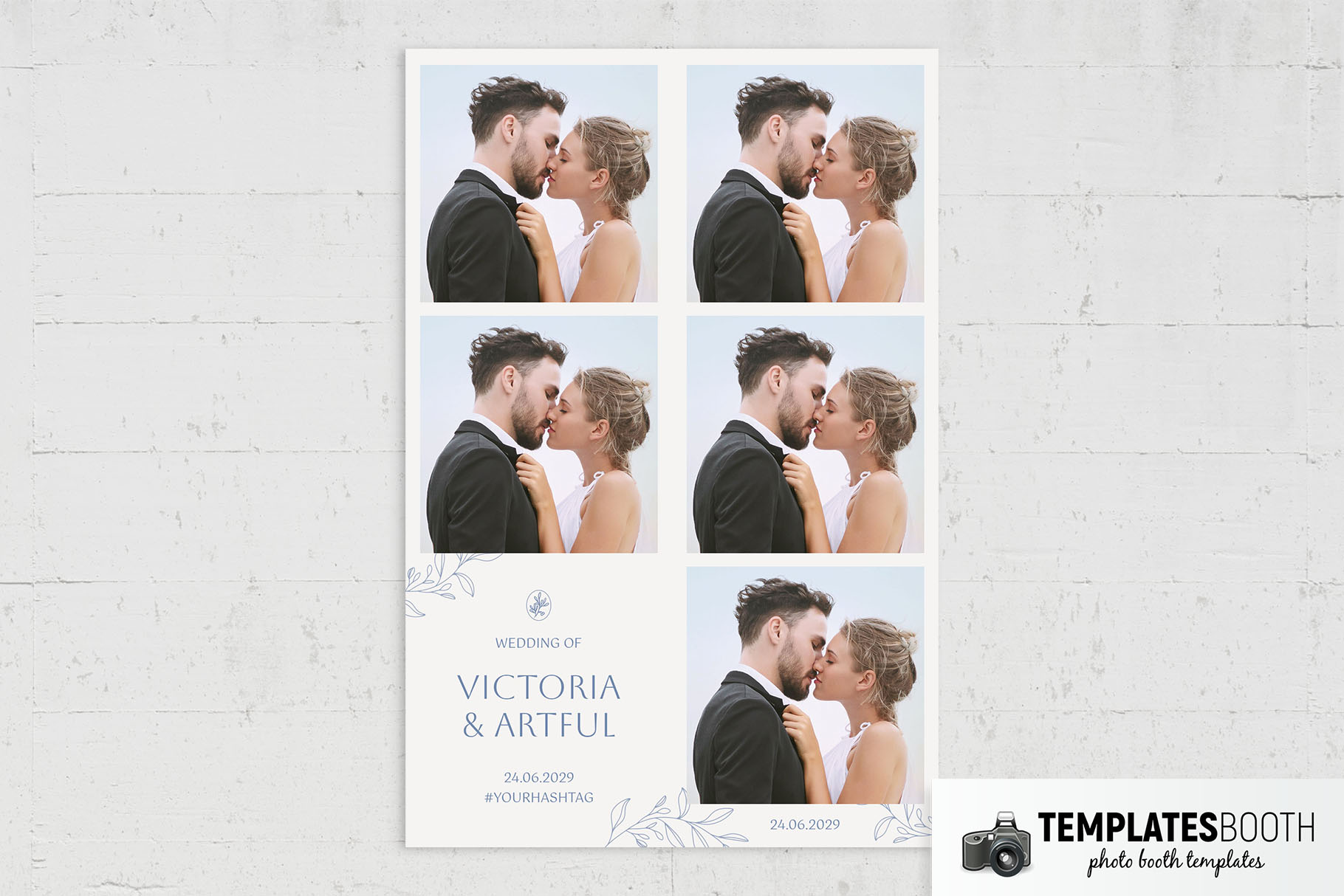 Graceful Wedding Photo Booth Template
