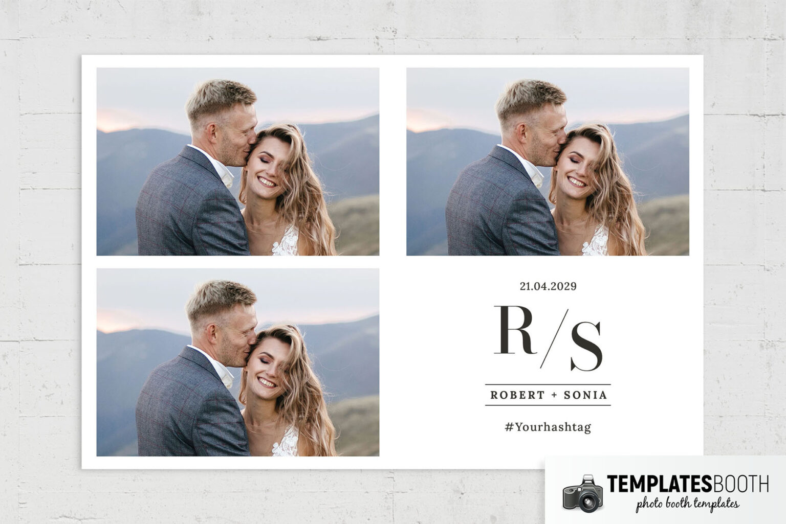 Simple Photo Boot Sleek Minimalist Photo Booth Template - TemplatesBooth