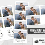 Modèle minimaliste élégant pour photobooth