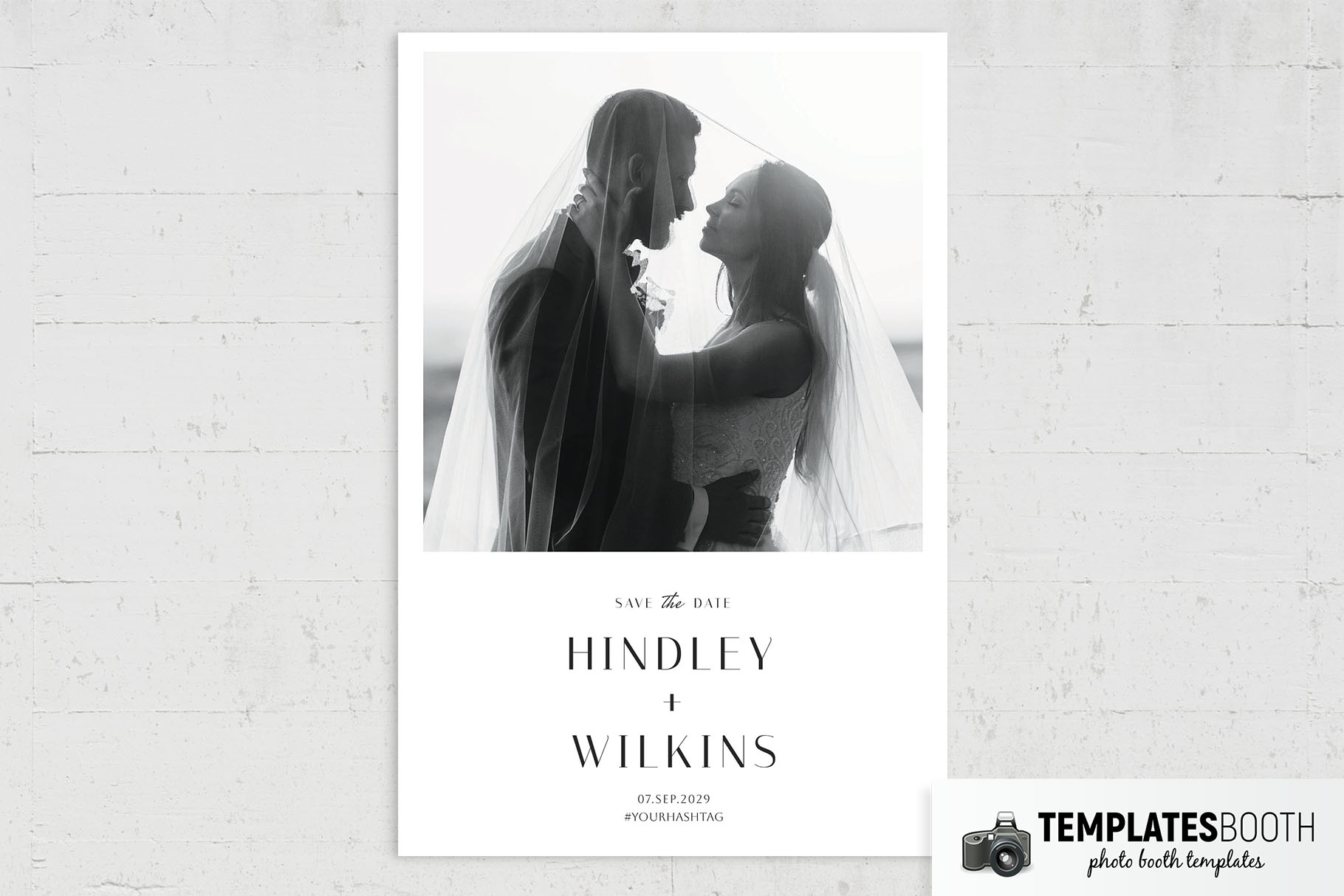 Minimalist Wedding Photo Booth Template
