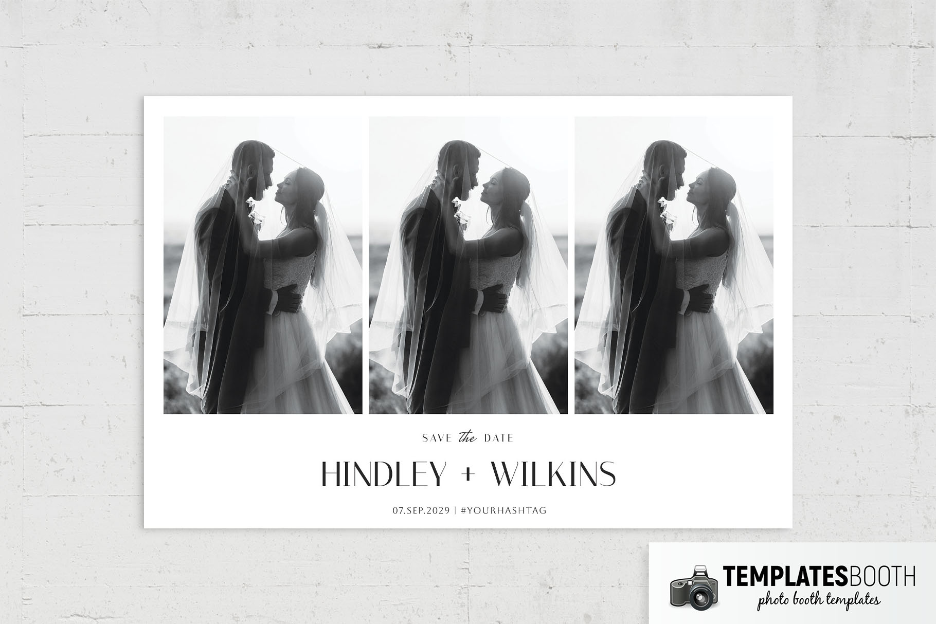 Minimalist Wedding Photo Booth Template