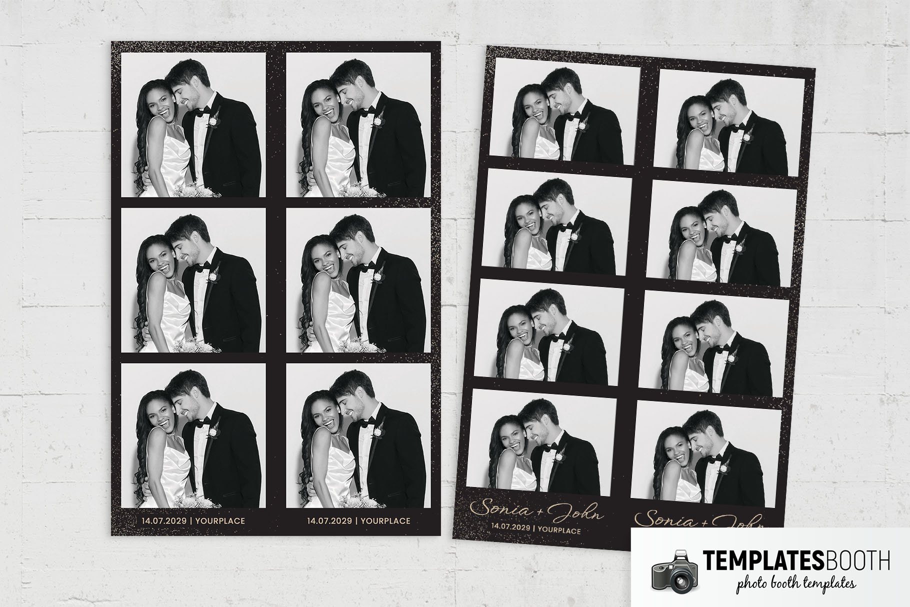 Minimalist Wedding Photo Booth Template V4