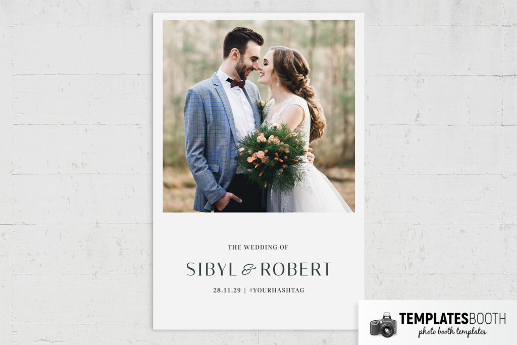 Petite Typographic Photo Booth Template