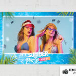 Pool Party Photo Booth Template – Preview 2