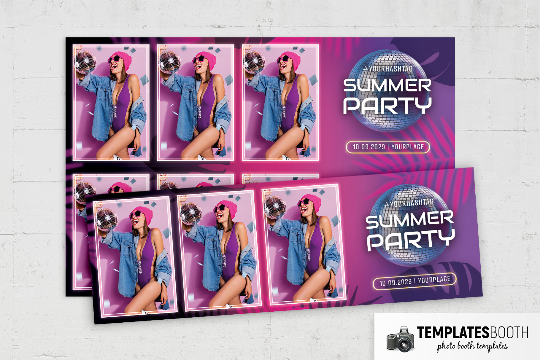 Summer Nightclub Photo Booth Template