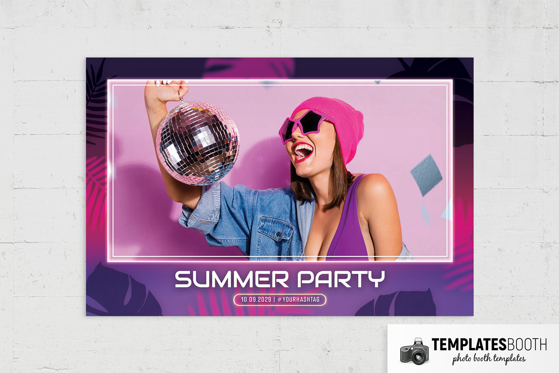 Summer Nightclub Photo Booth Template