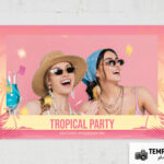 Tropical Party Photo Booth Template – Preview 2