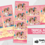 Tropical Party Photo Booth Template