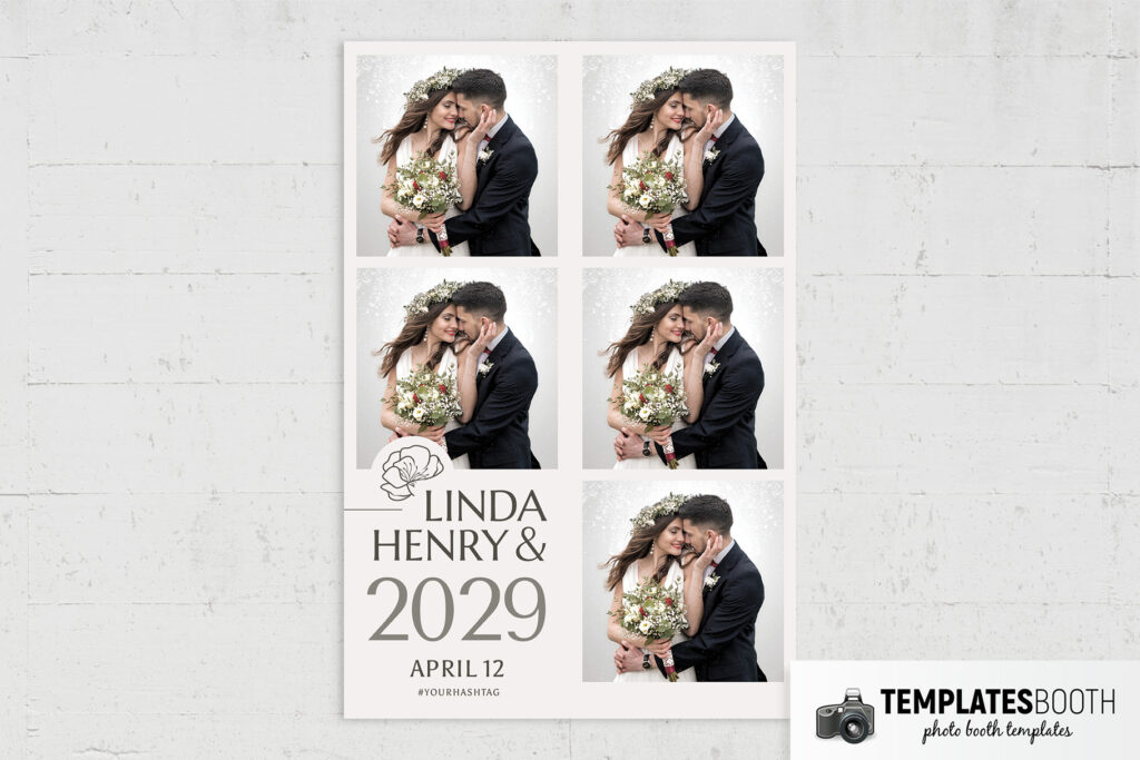 Typographic Photo Booth Template - TemplatesBooth