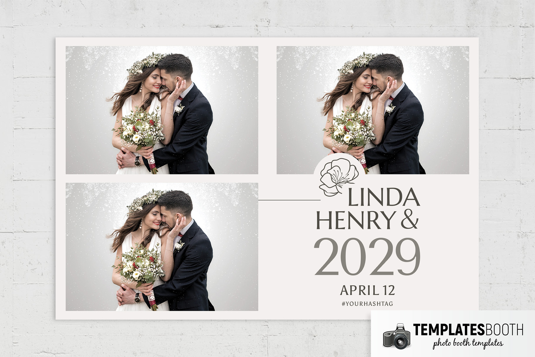 Typographic Photo Booth Template