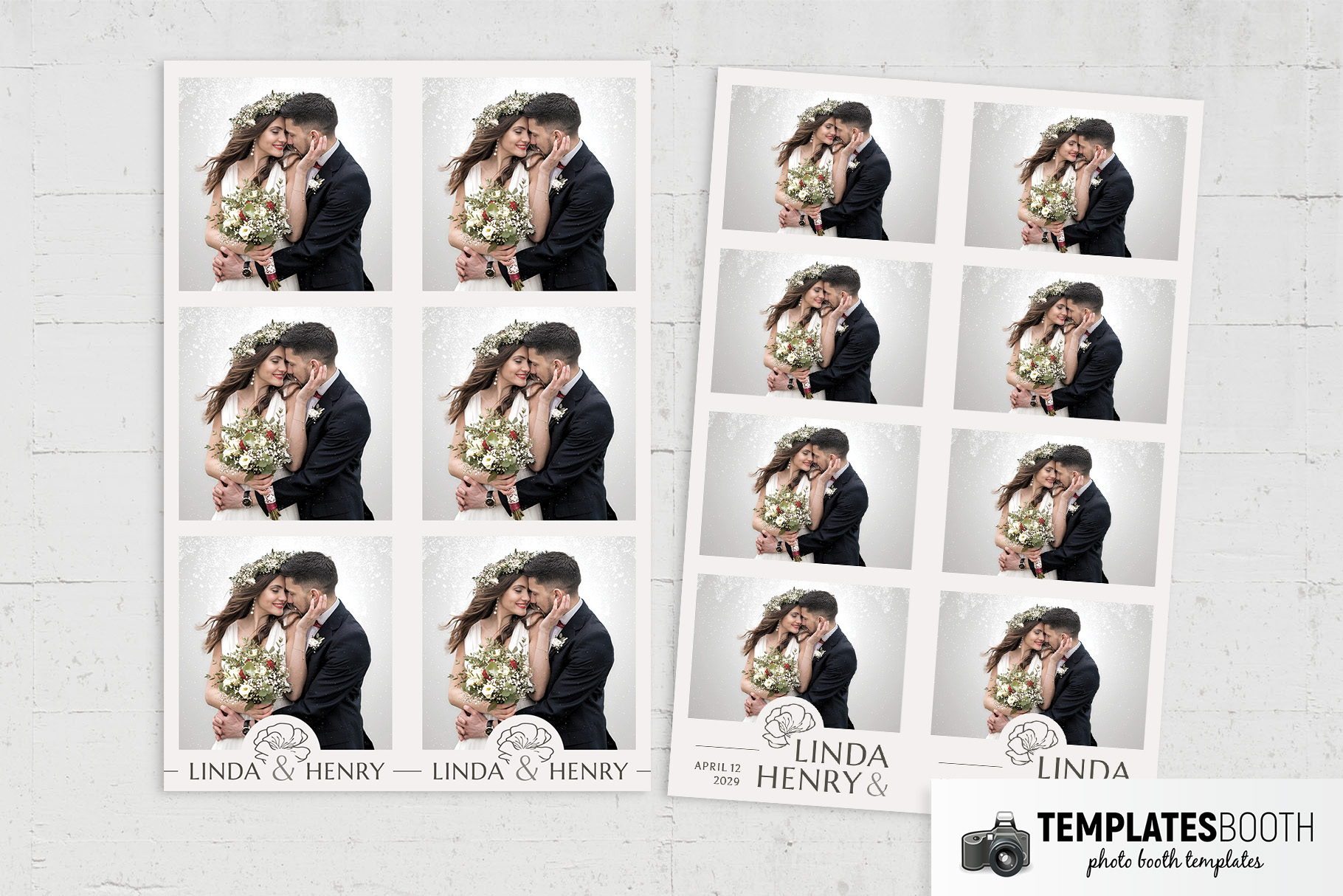 Typographic Photo Booth Template