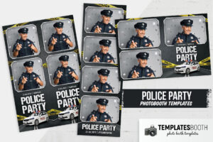 Police Party Photo Booth Template