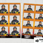 Modèle pompier pour photobooth – Aperçu 2