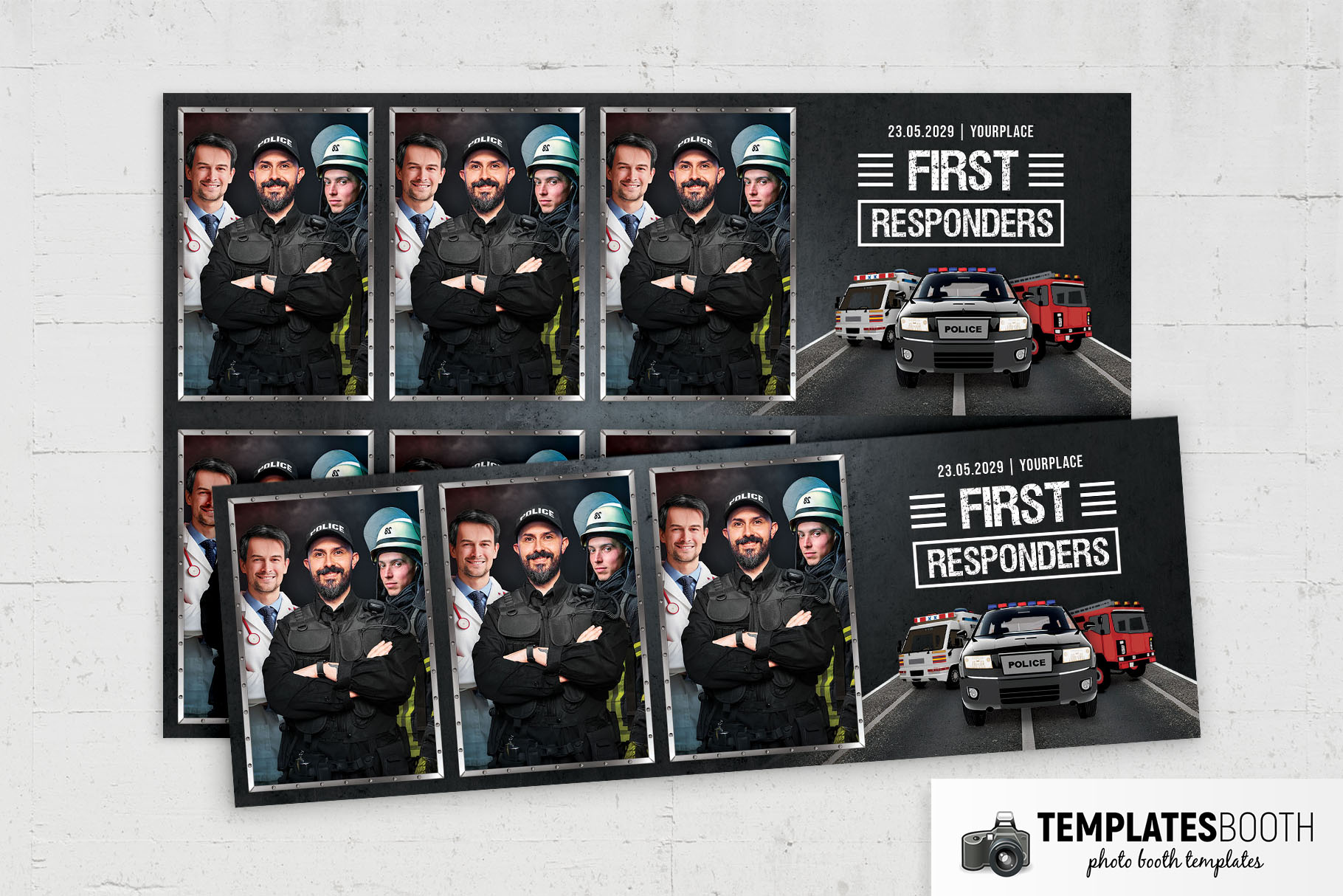 First Responders Photo Booth Template