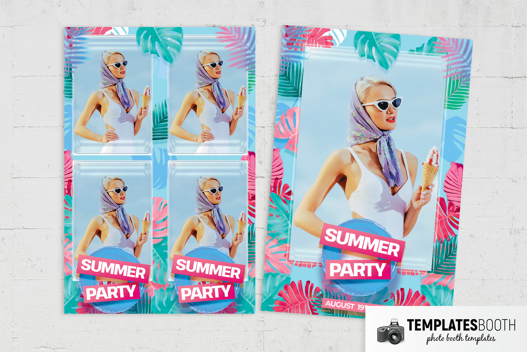 Tropicana Photo Booth Template