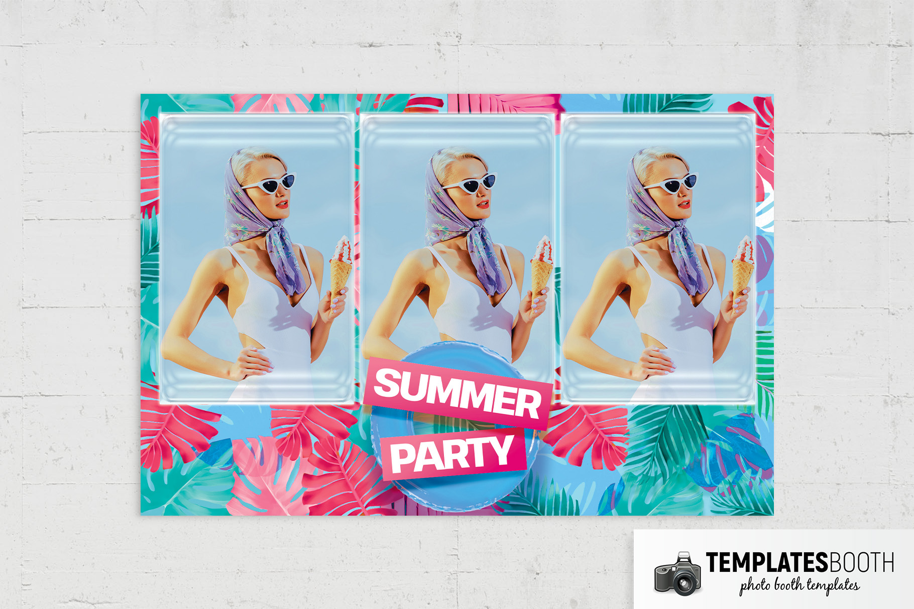 Tropicana Photo Booth Template