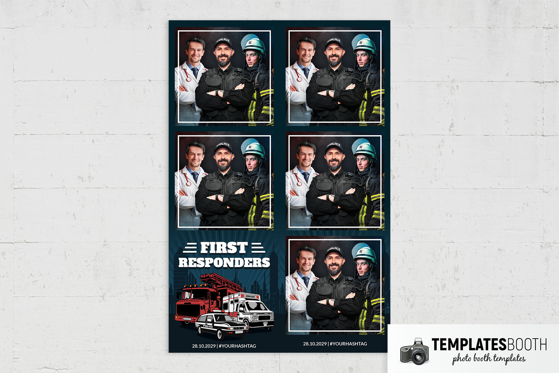 First Responders Photo Booth Template