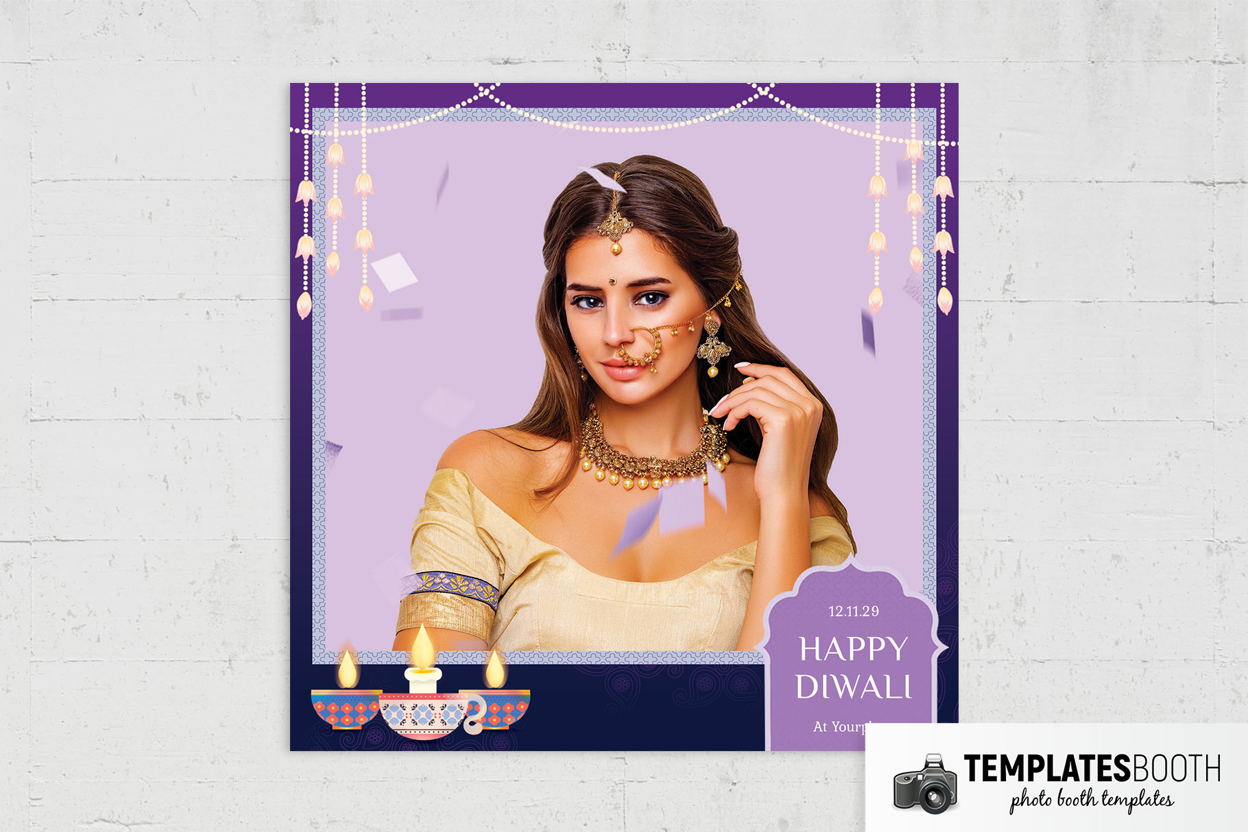 Diwali Festival Photo Booth Template