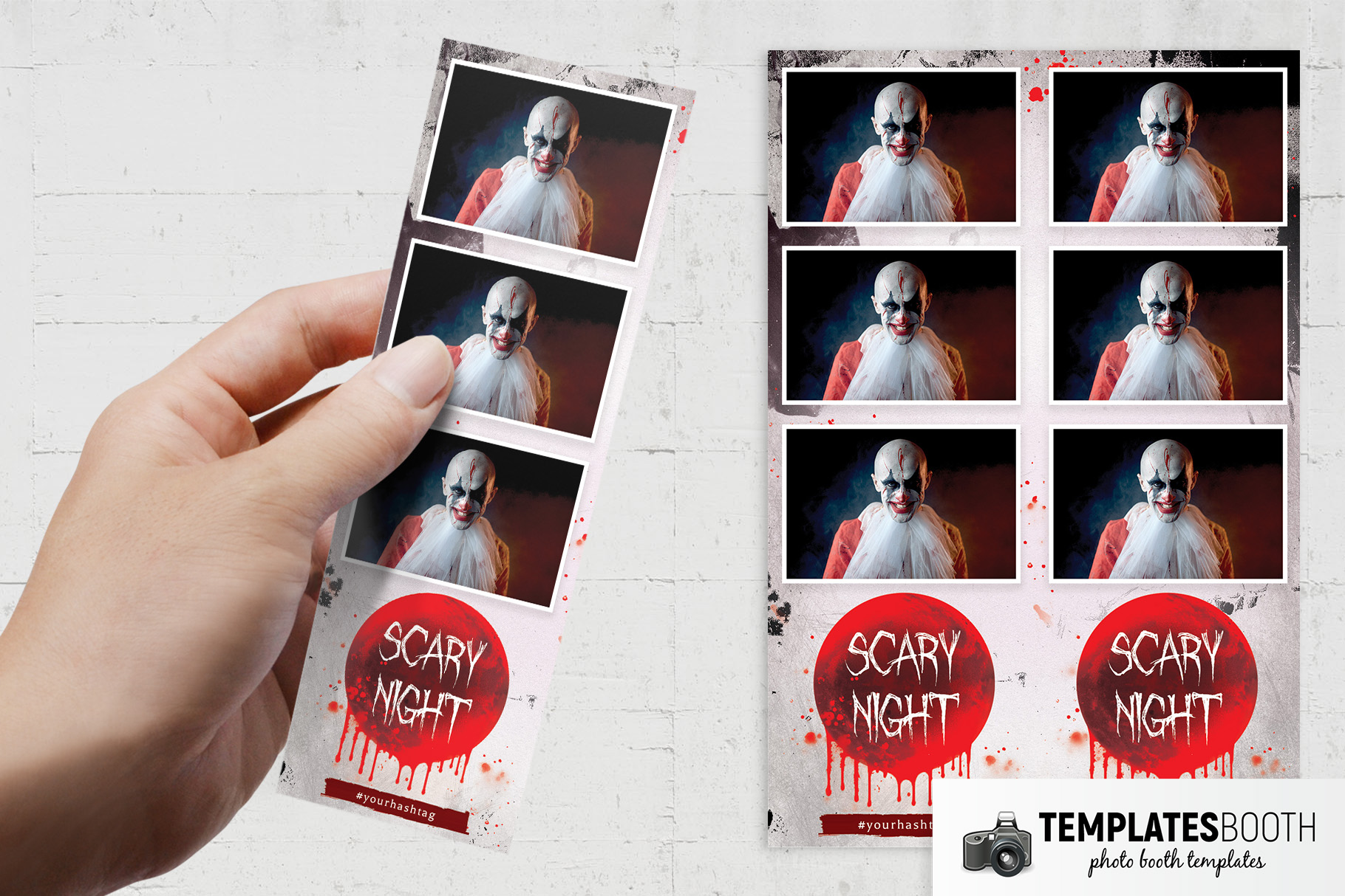 Halloween Scary Night Photo Booth Template