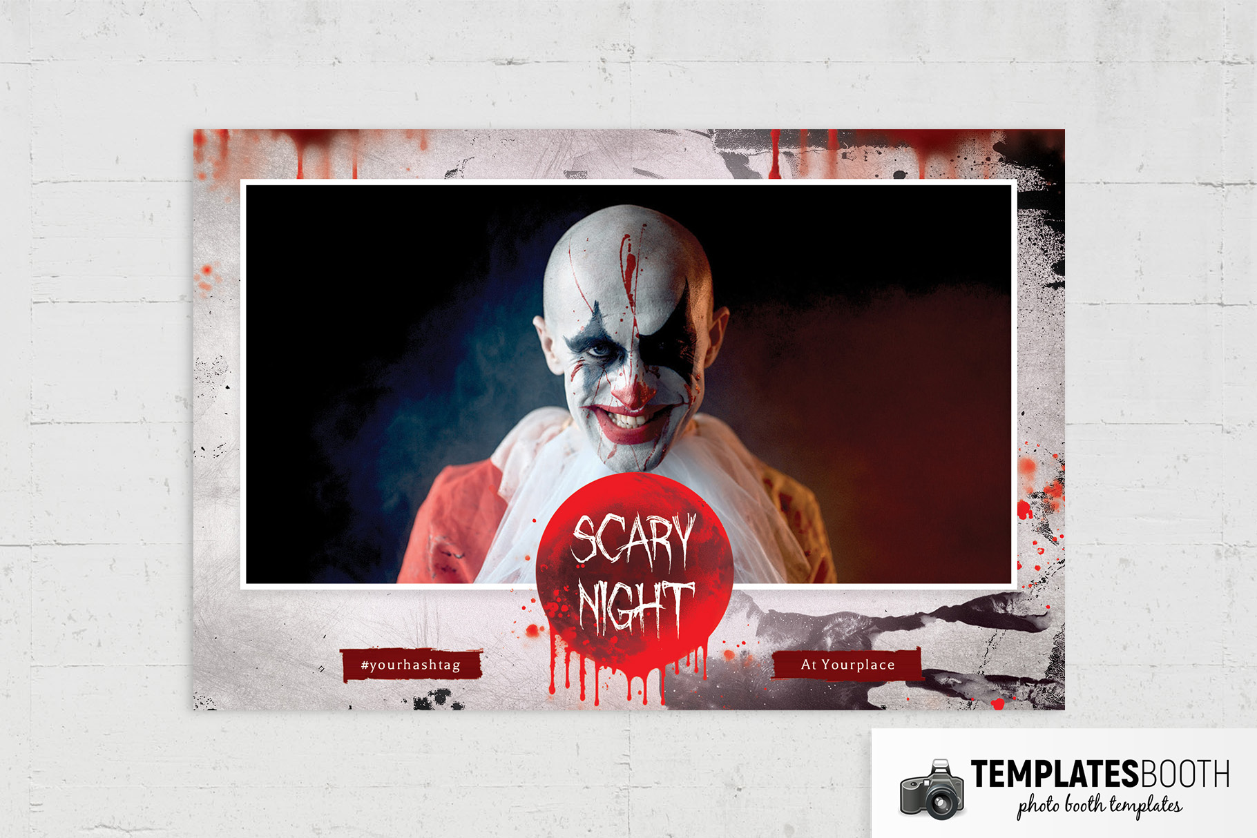 Halloween Scary Night Photo Booth Template