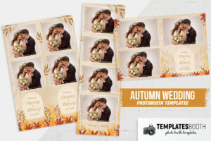 Autumn Fall Wedding Photo Booth Template