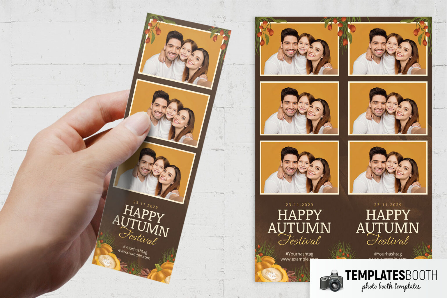 Free Autumn Photo Booth Template - TemplatesBooth