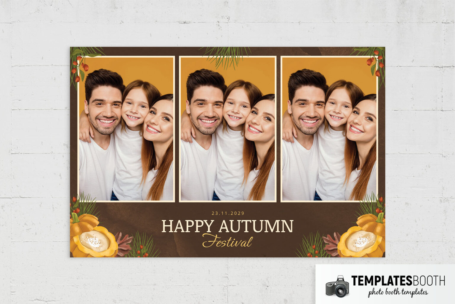 Free Autumn Photo Booth Template - TemplatesBooth