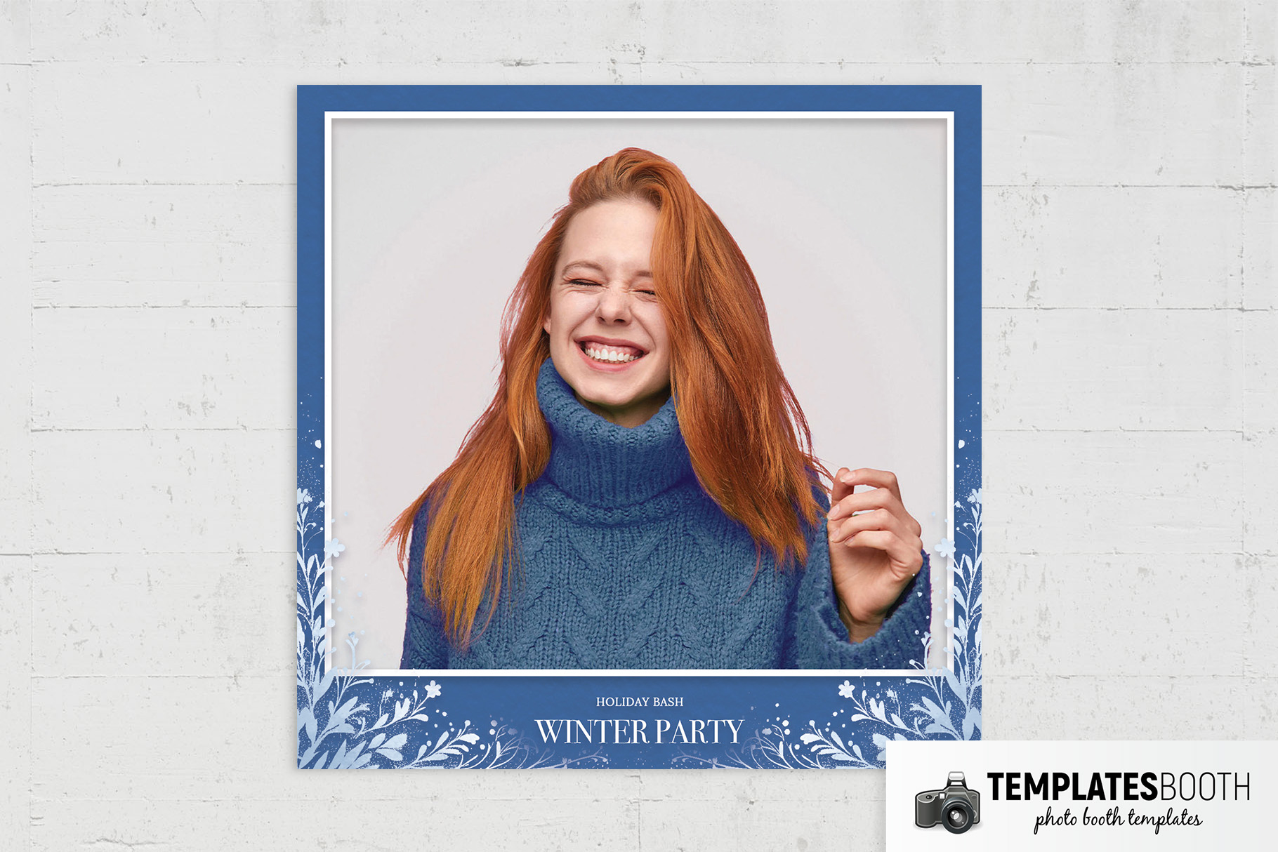 Free Winter Party Photo Booth Template