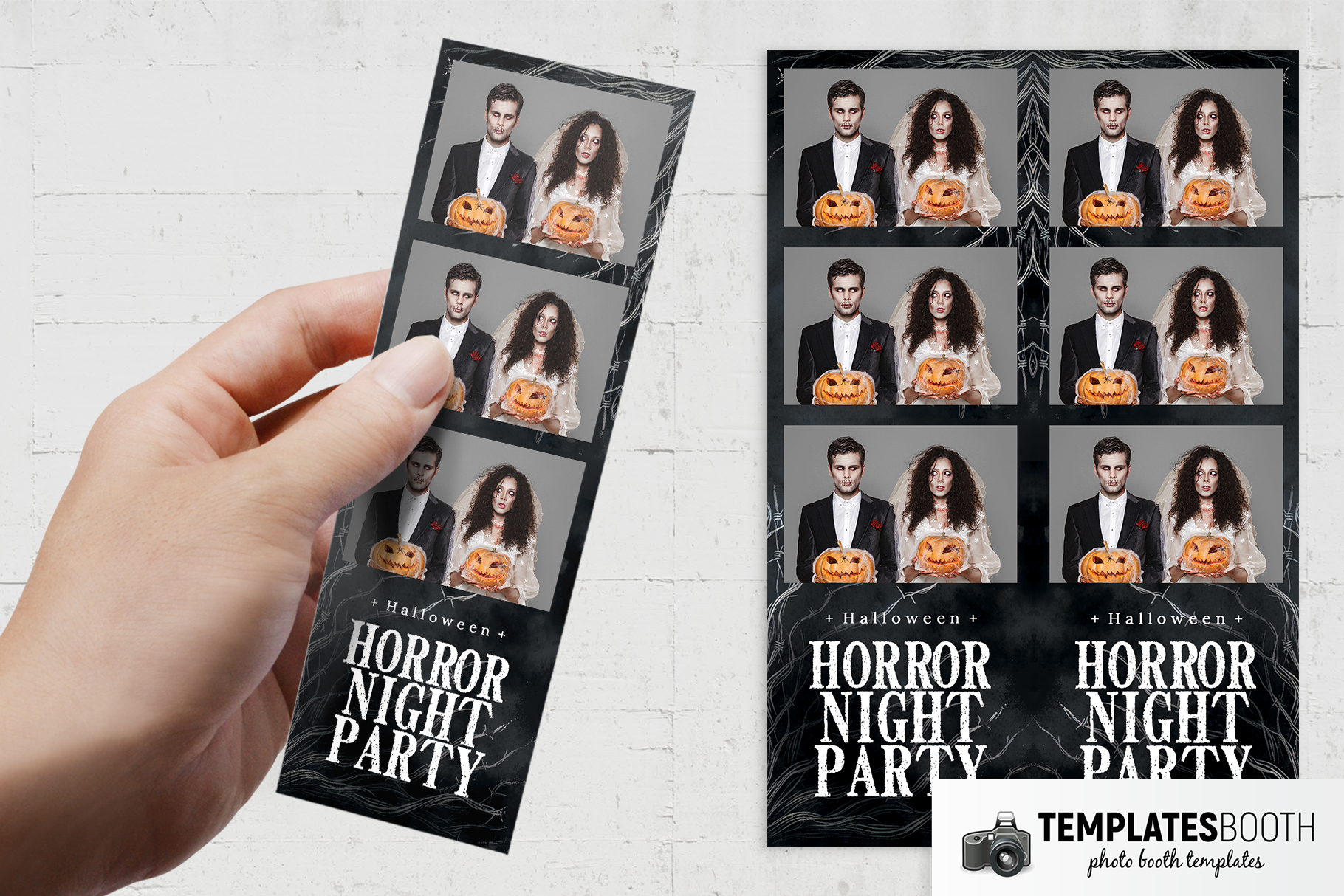 Horror Night Party Photo Booth Template
