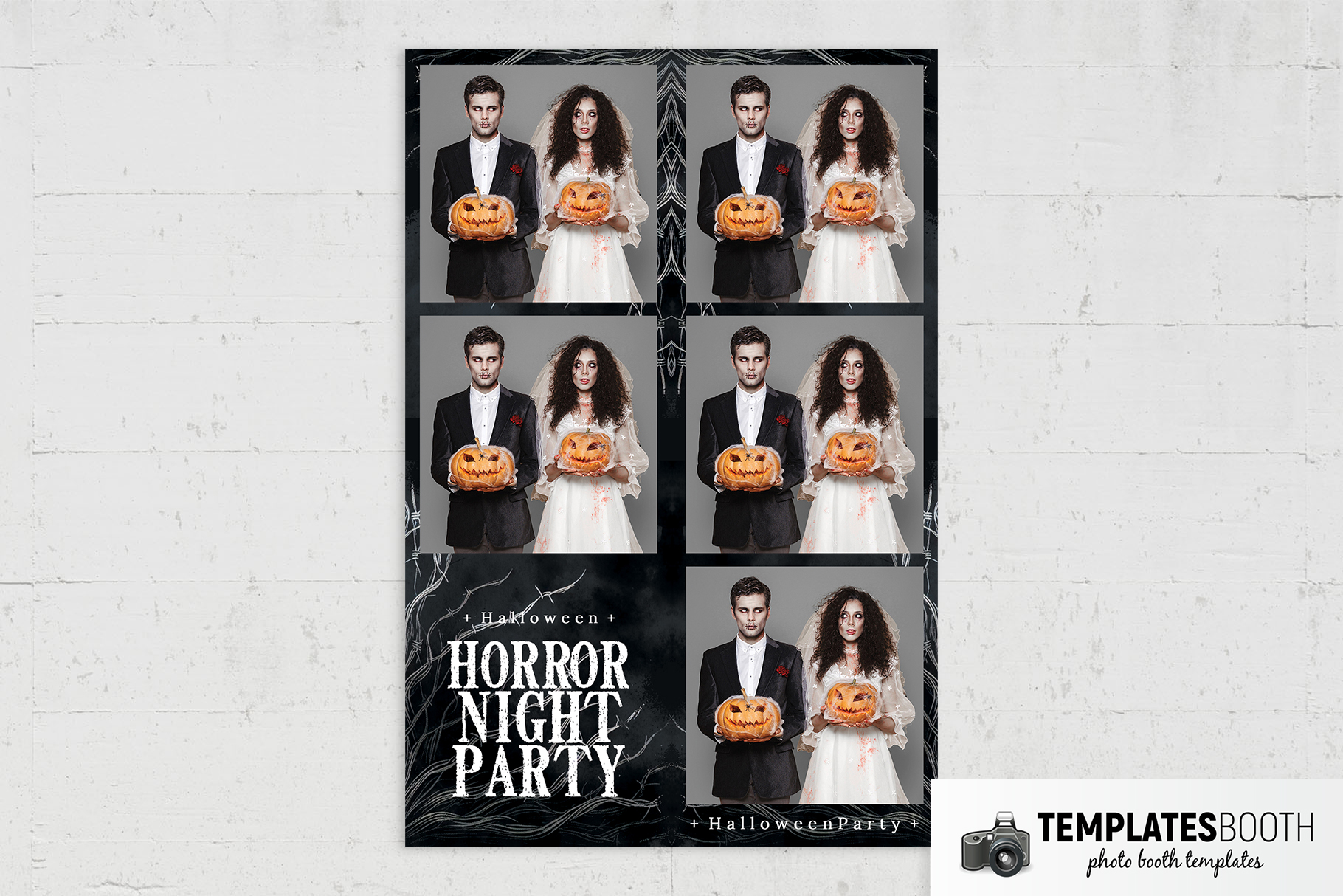 Horror Night Party Photo Booth Template