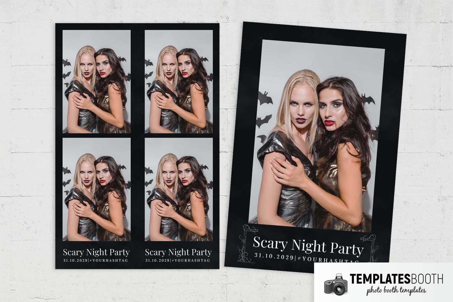 Minimalist Halloween Photo Booth Template TemplatesBooth