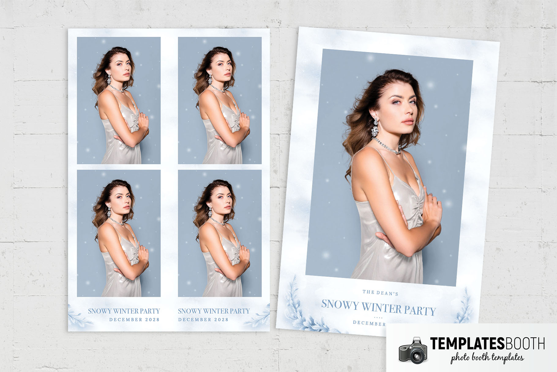 Winter Photo Booth Template
