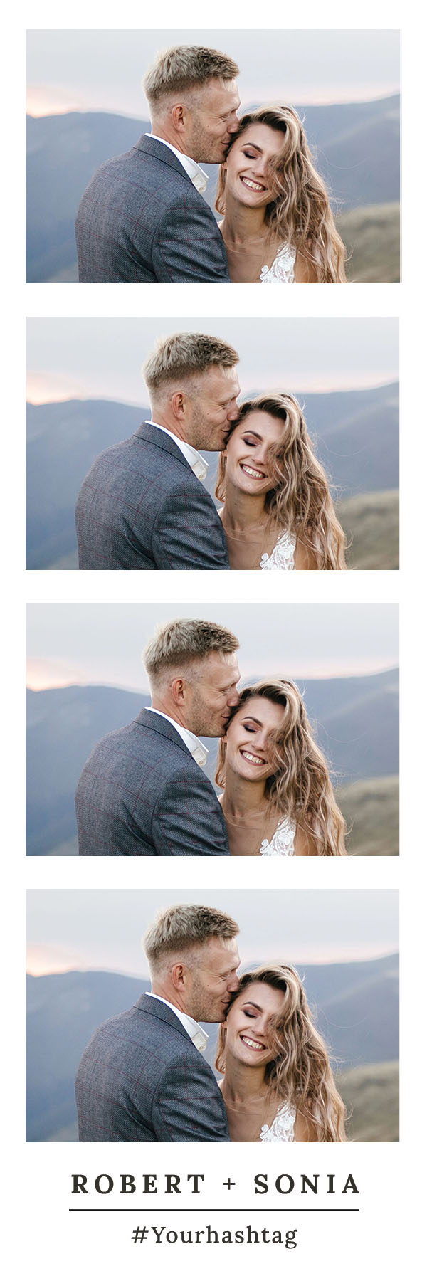 Bande photo minimale - Modèle 2x6