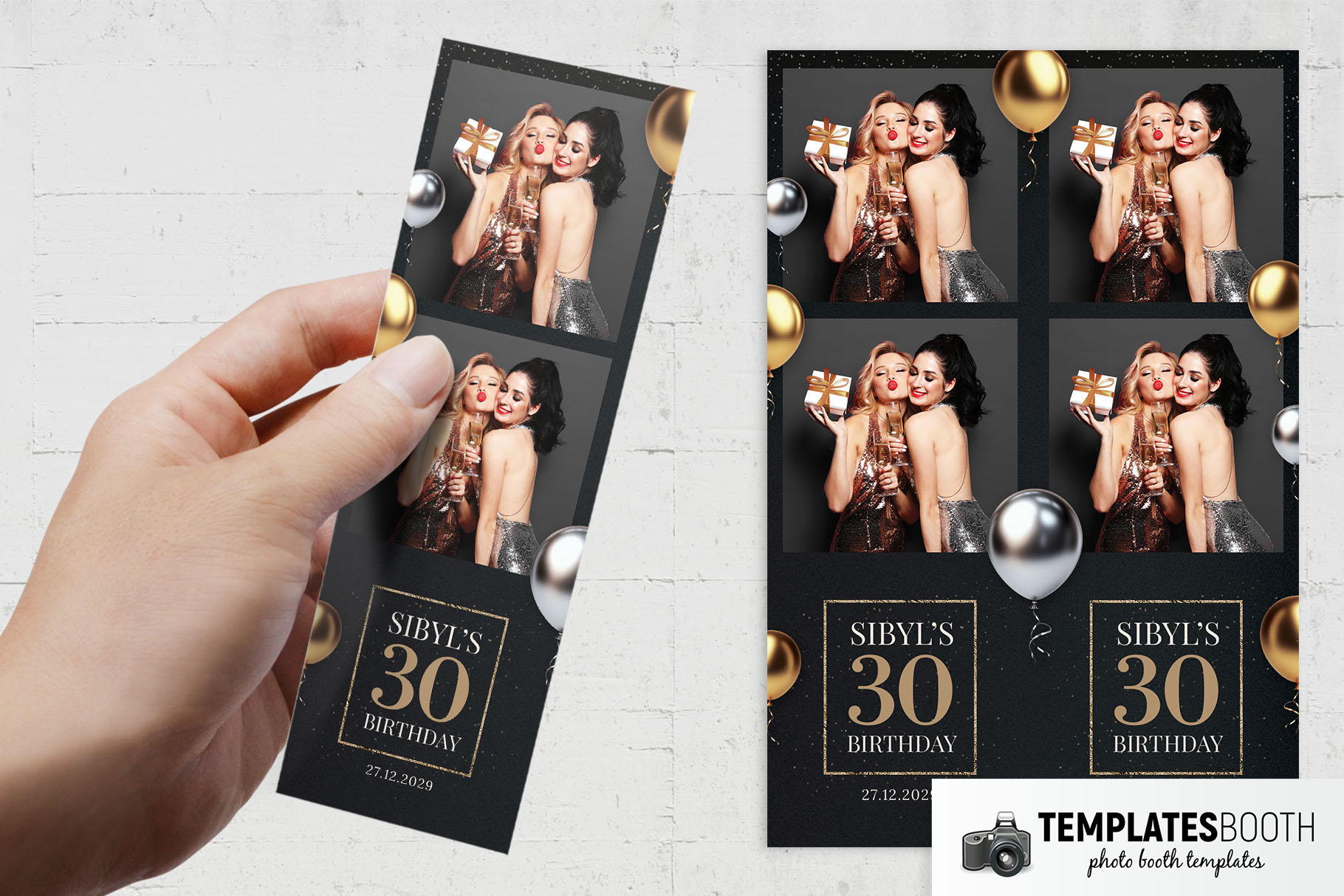 30th Birthday Photo Booth Template